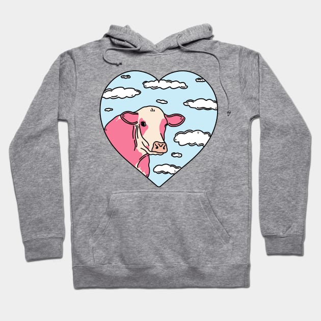 Cow Heart Hoodie by crankycranium